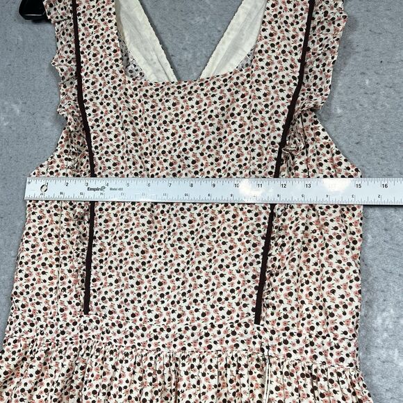 Christy Dawn Claire Dress Womens Size Large in Primrose Ditsy Cream Sleeveless - Picture 8 of 13